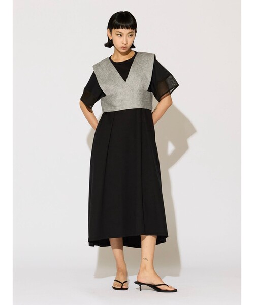 ブラウス シャツ MIDIUMISOLID Lady’s Vネックビスチェ レディース セール】MIDIUMISOLID Lady's Vネックビスチェ（シャツ/ブラウス