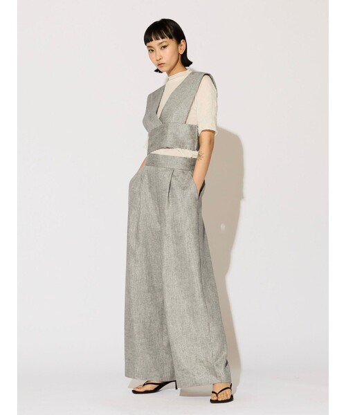 ブラウス シャツ MIDIUMISOLID Lady’s Vネックビスチェ レディース セール】MIDIUMISOLID Lady's Vネックビスチェ（シャツ/ブラウス