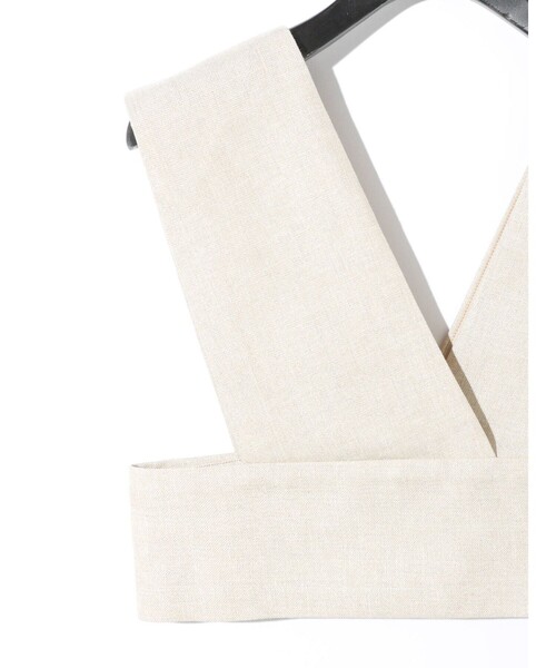 MIDIUMISOLID（ミディウミソリッド）の「MIDIUMISOLID Lady’s Vネックビスチェ（シャツ/ブラウス・レディース・アイボリー/グレー・FREE）」の17枚目の写真