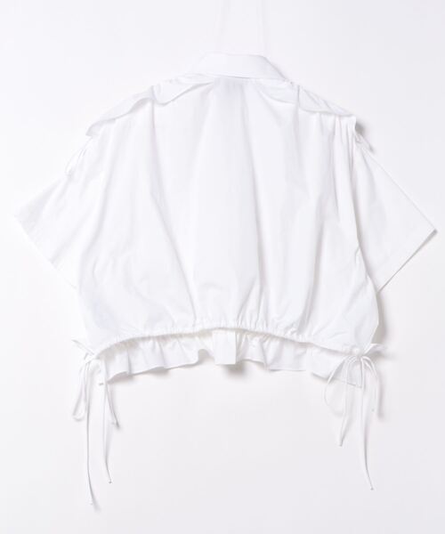新品タグ付きMSGM フリルディテール ポプリンシャツ36 MSGM（エムエスジーエム）の「フリルディテール ポプリンシャツ【Japan