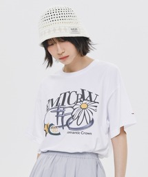 ROMANTIC CROWN | A'GEM/9 × .kom 『ROMANTIC CROWN/ロマンティック クラウン』 REPAIRED SHINING LOGO TEE SHIRT/リペアロゴ Tシャツ(Tシャツ/カットソー)