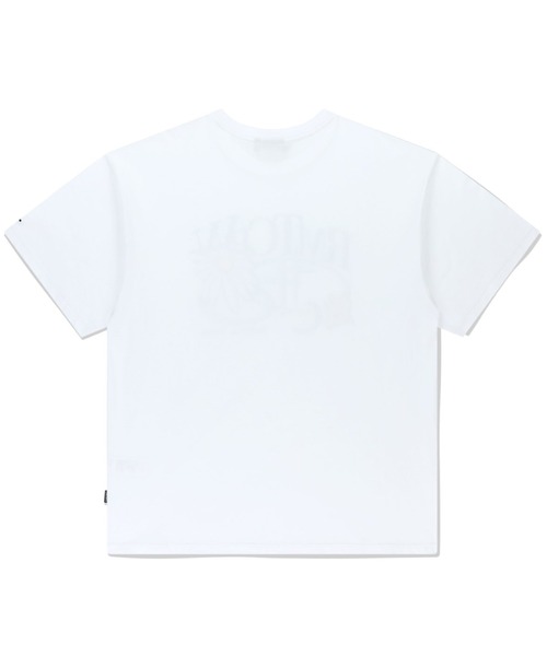 ROMANTIC CROWN(ロマンティッククラウン)の「A'GEM/9 × .kom 『ROMANTIC CROWN/ロマンティック クラウン』 REPAIRED SHINING LOGO TEE SHIRT/リペアロゴ Tシャツ(Tシャツ/カットソー・メンズ・ホワイト/ブラック・L/M)」の12枚目の写真