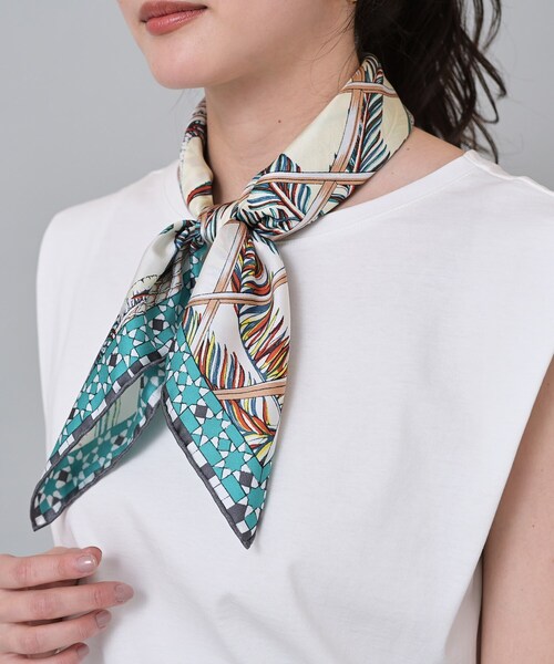 manipuri シルクバンダナスカーフ manipuri スカーフ バンダナ 「一部別注」「manipuri」SILK 65