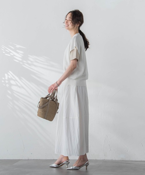 LAUTREAMONT（ロートレアモン）の「【WEB限定】【11号あり】メタルボタンニットベスト≪手洗い可能≫（ニット/セーター・レディース・ブラック/キャメル/ホワイト/ブルー・9号/11号）」の17枚目の写真