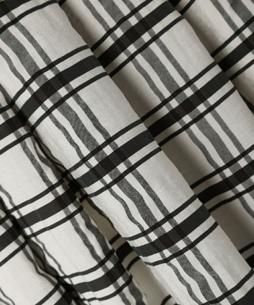 an another angelus（アンアナザーアンジェラス）の「ダブル釦チェックレイヤード風ワンピース（ワンピース・レディース・グリーン/ブラック×ホワイト・FREE）」の14枚目の写真