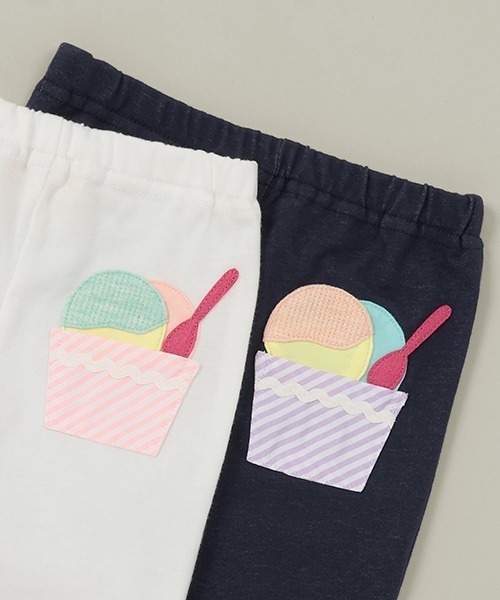 新品・ベイビーチアー　アイスクリームTシャツ　ポンポンパンツ　セット　120 baby cheer（ベイビーチアー）の「アイスクリームTシャツ（T