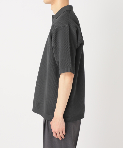 417 EDIFICE(フォーワンセブンエディフィス)の「ハニカムニットスキッパー(Tシャツ/カットソー・メンズ・ブラック/ベージュ/ブルー系その他・MEDIUM/LARGE)」の20枚目の写真