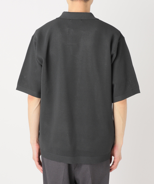 417 EDIFICE(フォーワンセブンエディフィス)の「ハニカムニットスキッパー(Tシャツ/カットソー・メンズ・ブラック/ベージュ/ブルー系その他・MEDIUM/LARGE)」の21枚目の写真