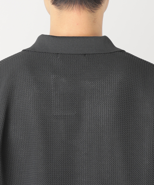 417 EDIFICE(フォーワンセブンエディフィス)の「ハニカムニットスキッパー(Tシャツ/カットソー・メンズ・ブラック/ベージュ/ブルー系その他・MEDIUM/LARGE)」の22枚目の写真