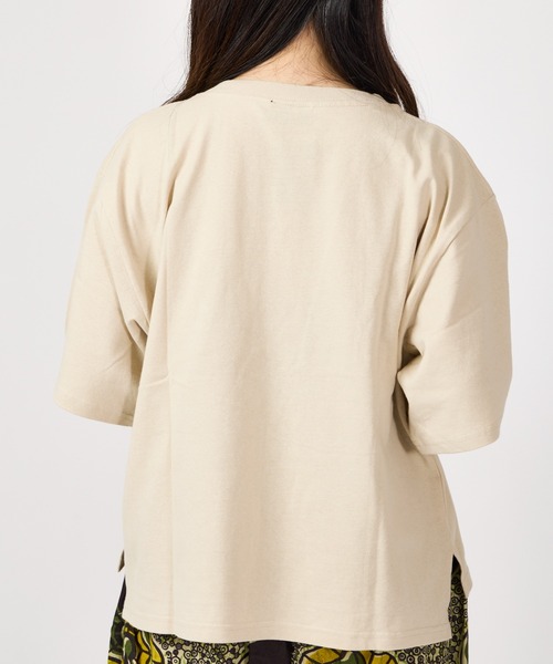 MOOMIN(ムーミン)の「MOOMIN / ムーミン ケサクッカ 刺繍 ビッグ Tシャツ Big TEE WNI(Tシャツ/カットソー・レディース・オリーブドラブ/ベージュ/ホワイト・FREE)」の10枚目の写真