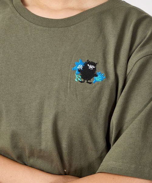 MOOMIN（ムーミン）の「MOOMIN / ムーミン  ケサクッカ 刺繍 ビッグ Tシャツ Big TEE WNI（Tシャツ/カットソー・レディース・オリーブドラブ/ベージュ/ホワイト・FREE）」の11枚目の写真