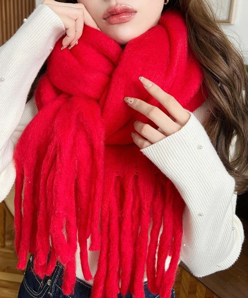 moment+（モーメントプラス）の「パールハイネックリブニットプルオーバー（ニット/セーター・レディース・チャコールグレー/ナチュラル/アイボリー/ブラック/レッド/杢グレー・M/L）」の21枚目の写真