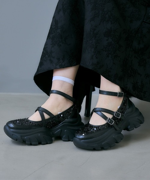 HARE/レースメリージェーンシューズ（スニーカー）Lサイズ/24.5cm相当 楽天市場】クロスストラップメリージェーンシューズ HARE ハレ