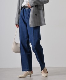 BIGMIKE JEANS ピンタックテーパードデニムパンツ