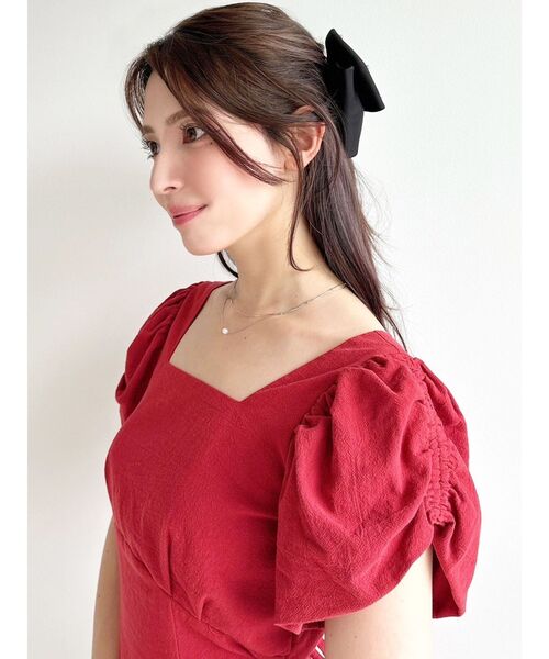 RESEXXY（リゼクシー）の「ボールチェーンコンビパールネックレス（ネックレス・レディース・ゴールド/シルバー・FREE）」の4枚目の写真