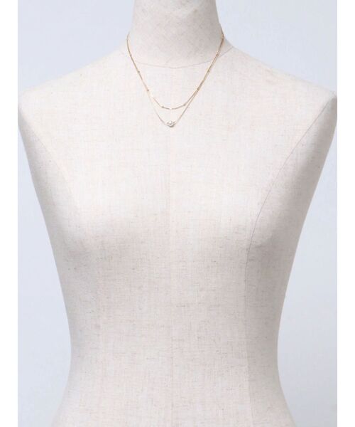 RESEXXY（リゼクシー）の「ボールチェーンコンビパールネックレス（ネックレス・レディース・ゴールド/シルバー・FREE）」の9枚目の写真