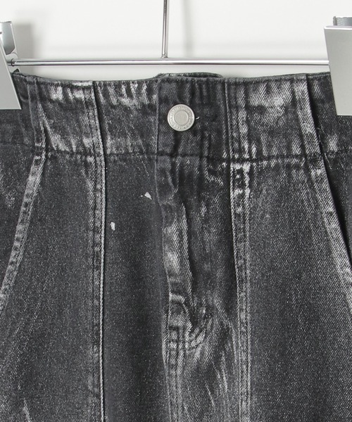 notch.(ノッチ)の「箔プリントデニムスカート(デニムスカート・レディース・ブラック/ブルー系その他/オフホワイト・M)」の22枚目の写真