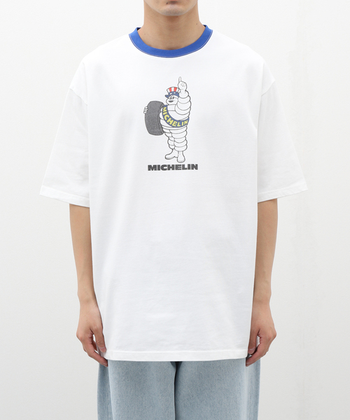 417 EDIFICE(フォーワンセブンエディフィス)の「MICHELIN Tシャツ5(Tシャツ/カットソー・メンズ・ホワイト・X-LARGE/MEDIUM/LARGE)」の5枚目の写真