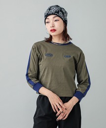 X-girl | STRIPED SLEEVE COMPACT L/S TOP(Tシャツ/カットソー)