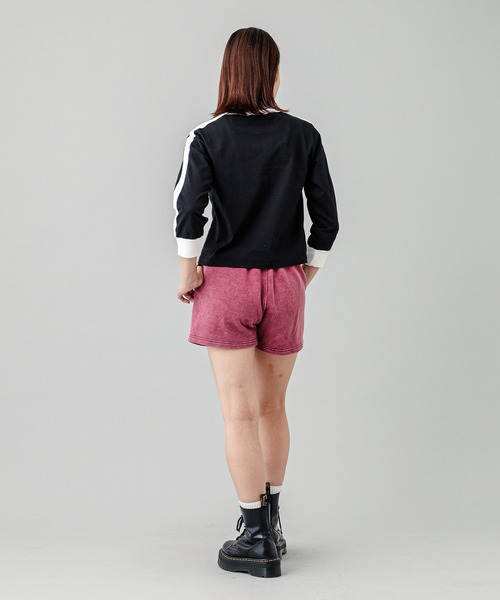 【セール】STRIPED SLEEVE COMPACT L/S TOP（Tシャツ/カットソー）｜X-girl（エックスガール）