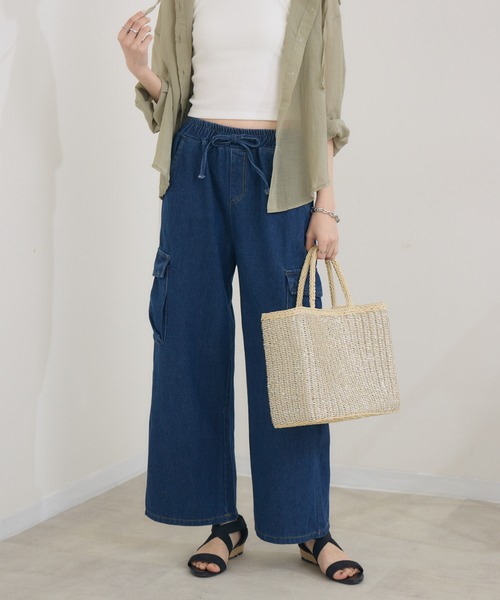 Paradise Picnic(パラダイスピクニック)の「ラメ編みスクエアかごバッグ(かごバッグ・レディース・シルバー・FREE)」の19枚目の写真