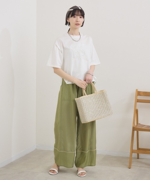 Paradise Picnic(パラダイスピクニック)の「ラメ編みスクエアかごバッグ(かごバッグ・レディース・シルバー・FREE)」の20枚目の写真