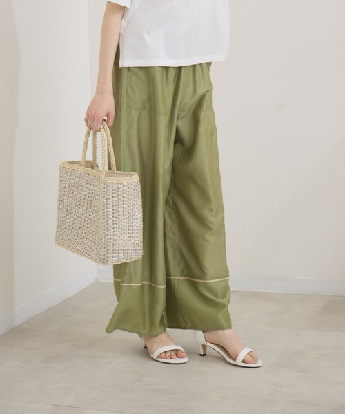 Paradise Picnic(パラダイスピクニック)の「ラメ編みスクエアかごバッグ(かごバッグ・レディース・シルバー・FREE)」の22枚目の写真