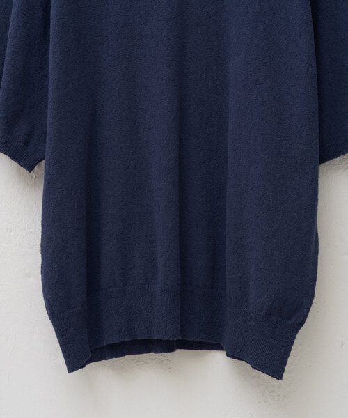 WHIMSIC(ウィムジック)の「【UNISEX】ブークレスキッパーネックショートスリーブプルオーバー(ポロシャツ・メンズ・ブラック/ネイビー/グレイッシュベージュ・FREE)」の12枚目の写真