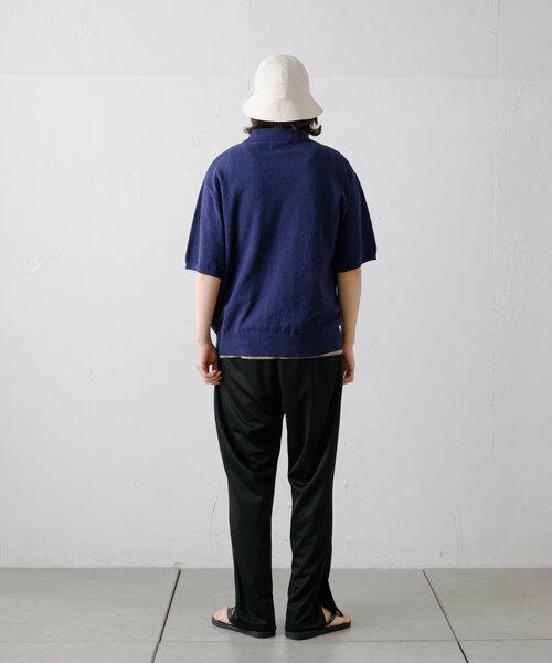 WHIMSIC(ウィムジック)の「【UNISEX】ブークレスキッパーネックショートスリーブプルオーバー(ポロシャツ・メンズ・ブラック/ネイビー/グレイッシュベージュ・FREE)」の17枚目の写真