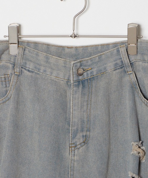 Theater code(シアターコード)の「▲hard crash denim pants / ハード クラッシュ デニムパンツ(デニムパンツ・メンズ・ブルー・3/2)」の4枚目の写真