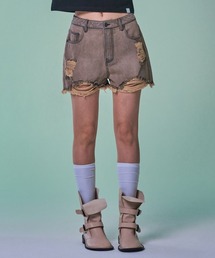 FANCY CLUB | NASTY FANCY CLUB／ビンテージデニムショートパンツ（裏地なし）(デニムパンツ)