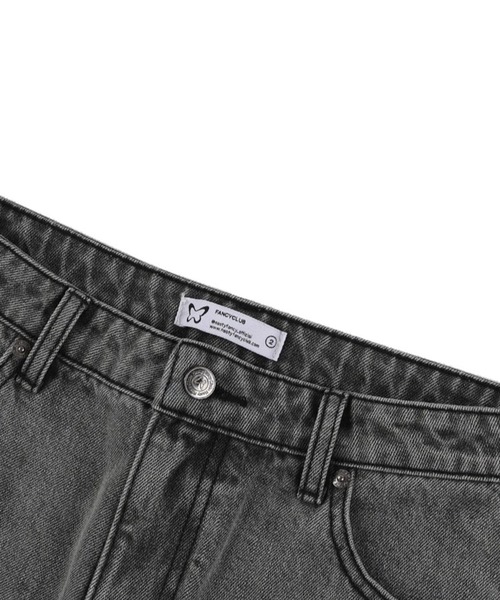 FANCY CLUB（ファンシークラブ）の「NASTY FANCY CLUB／ビンテージデニムショートパンツ（裏地なし）（デニムパンツ・レディース・ライトグレー/ブラック・SMALL）」の17枚目の写真