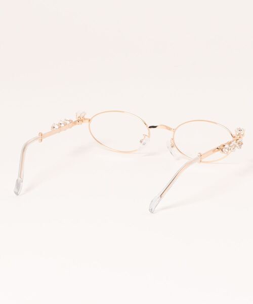 VIBGYOR（ヴィブジョー）の「【LAMPOON】ビジューメガネ（メガネ・レディース・ゴールド/シルバー・FREE）」の8枚目の写真