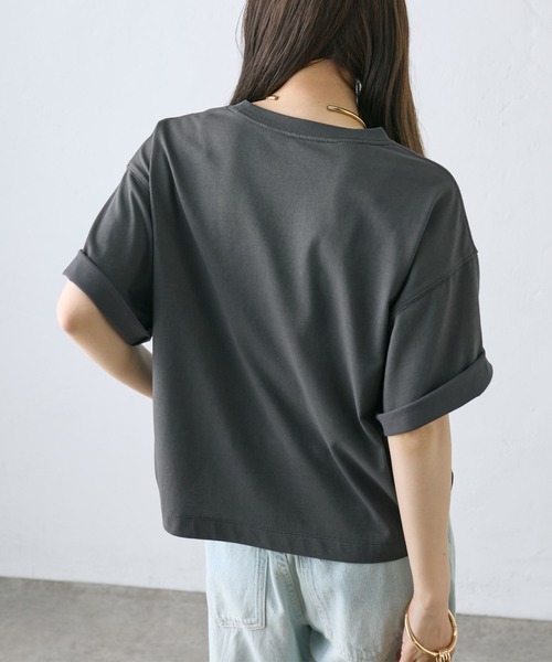 ARCADE tシャツ 春服 韓国風 オーバーサイズ 袖プリント ロンT