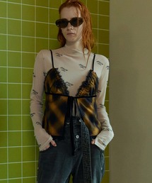 MAISON SPECIAL | Checkered Lingerie Bustier/チェックランジェリービスチェ【MAISON SPECIAL/メゾンスペシャル】■セットアップ対応■(シャツ/ブラウス)