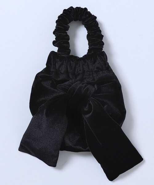 Firsthand（ファーストハンド）の「Firsthand/ファーストハンド 2wayベロアリボンバッグ / ハンドルバッグ / ショルダーバッグ（ショルダーバッグ・レディース・ピンク/グレー/ブラック・ONE SIZE）」の5枚目の写真