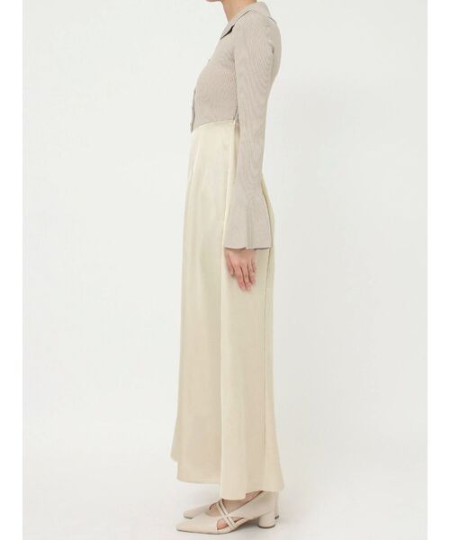 LAGUNAMOON（ラグナムーン）の「カラーニットドッキングナローワンピース（ワンピース・レディース・ブラック/チャコールグレー/ベージュ・MEDIUM/SMALL）」の19枚目の写真