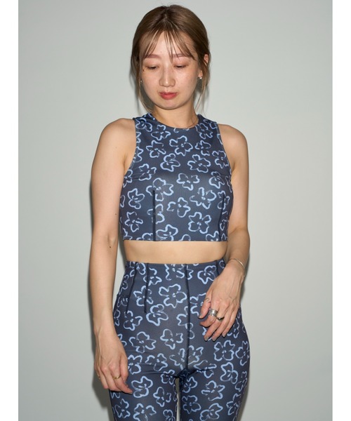 emmi(エミ)の「eco ドローウィングレギンス(その他パンツ・レディース・オフホワイト/ネイビー・0/1)」の20枚目の写真