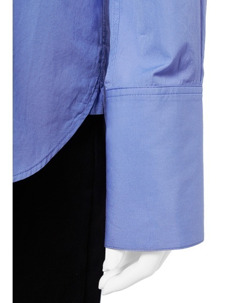 Mila Owen（ミラオーウェン）の「ベーシックロングシャツ（シャツ/ブラウス・レディース・ブルー/チェック/ベージュ/チャコールグレー/ホワイト・1/0）」の11枚目の写真