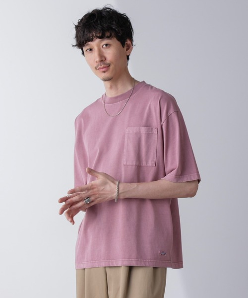PENNEYS（ぺニーズ）の「「PENNEYS」別注ピグメントTシャツ 半袖（Tシャツ/カットソー・メンズ・スミクロ/ピンク/ブルー・L/M）」の3枚目の写真