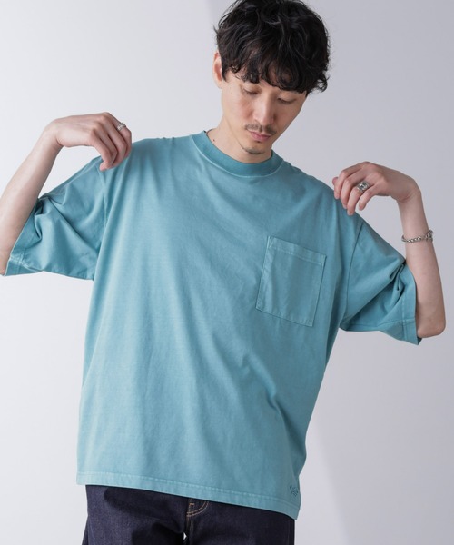 PENNEYS（ぺニーズ）の「「PENNEYS」別注ピグメントTシャツ 半袖（Tシャツ/カットソー・メンズ・スミクロ/ピンク/ブルー・L/M）」の2枚目の写真