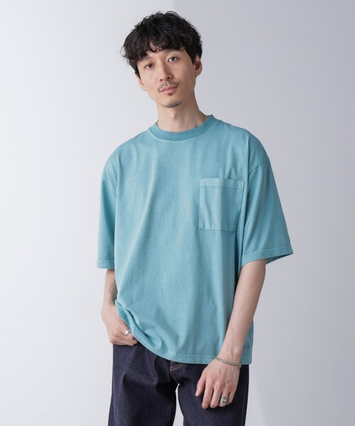 PENNEYS（ぺニーズ）の「「PENNEYS」別注ピグメントTシャツ 半袖（Tシャツ/カットソー・メンズ・スミクロ/ピンク/ブルー・L/M）」の19枚目の写真