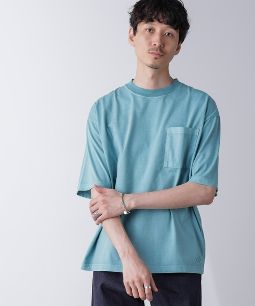PENNEYS（ぺニーズ）の「「PENNEYS」別注ピグメントTシャツ 半袖（Tシャツ/カットソー・メンズ・スミクロ/ピンク/ブルー・L/M）」の17枚目の写真