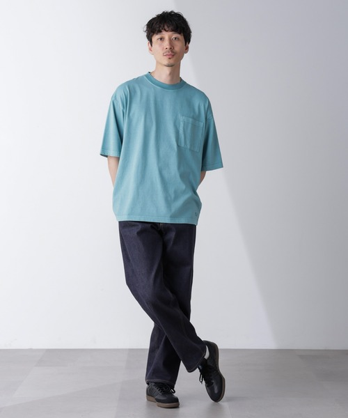 PENNEYS（ぺニーズ）の「「PENNEYS」別注ピグメントTシャツ 半袖（Tシャツ/カットソー・メンズ・スミクロ/ピンク/ブルー・L/M）」の14枚目の写真