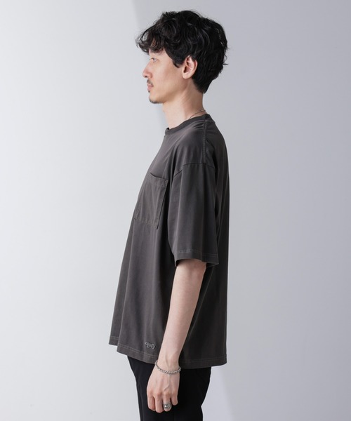 PENNEYS（ぺニーズ）の「「PENNEYS」別注ピグメントTシャツ 半袖（Tシャツ/カットソー・メンズ・スミクロ/ピンク/ブルー・L/M）」の13枚目の写真