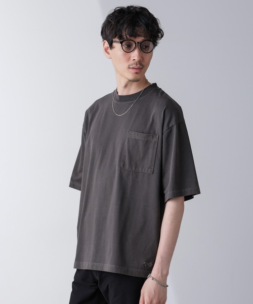 PENNEYS（ぺニーズ）の「「PENNEYS」別注ピグメントTシャツ 半袖（Tシャツ/カットソー・メンズ・スミクロ/ピンク/ブルー・L/M）」の5枚目の写真