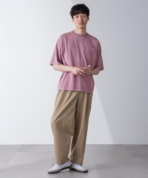 PENNEYS（ぺニーズ）の「「PENNEYS」別注ピグメントTシャツ 半袖（Tシャツ/カットソー・メンズ・スミクロ/ピンク/ブルー・L/M）」の22枚目の写真