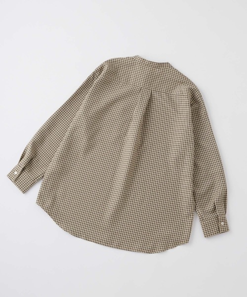 MONO-MART LADY'S（モノマートレディース）の「アソートナンバリング刺繍 バンドカラー ビッグシャツ（シャツ/ブラウス・レディース・ブラック系/ベージュ系/ホワイト/グレー系/ネイビー系・FREE）」の13枚目の写真