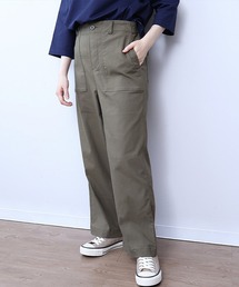 【L~6L 大きいサイズ】ストレッチベイカーパンツ