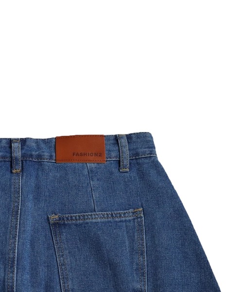 スリットデニムスカート（デニムスカート）｜antiqua（アンティカ）